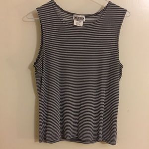 Western Connection Silver Tank Top Large EUC